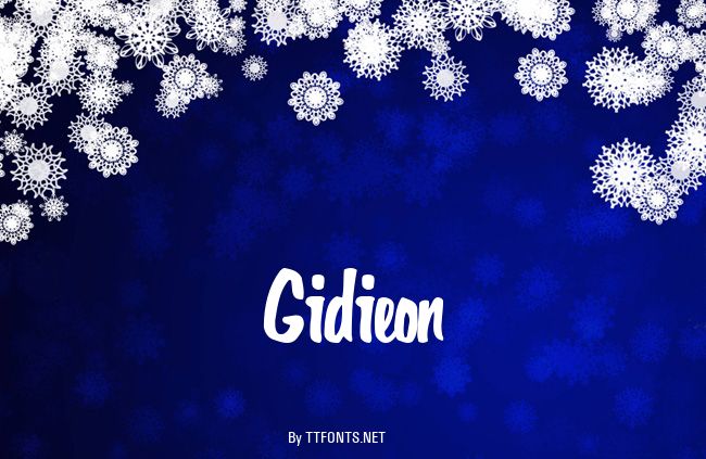 Gidieon example